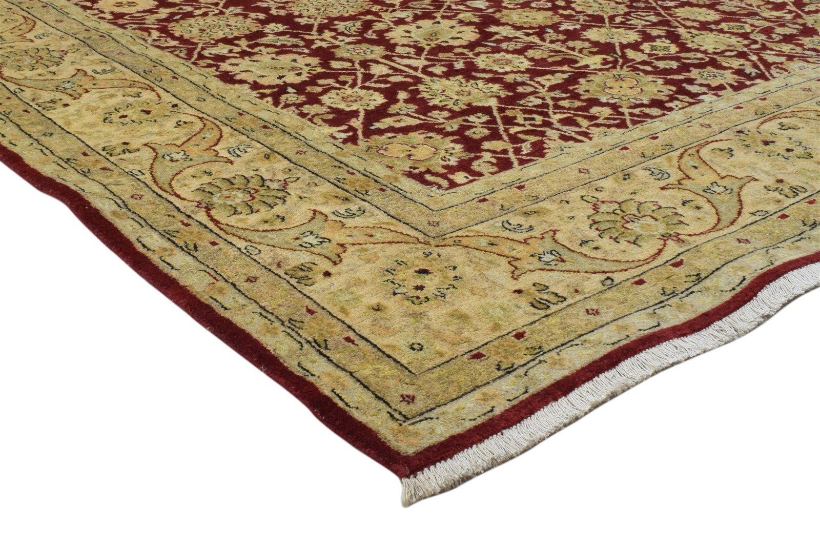 8' X 10' Rug Wool Red Persian Hand Knotted Kashan Oriental Large Carpet 7860695040149