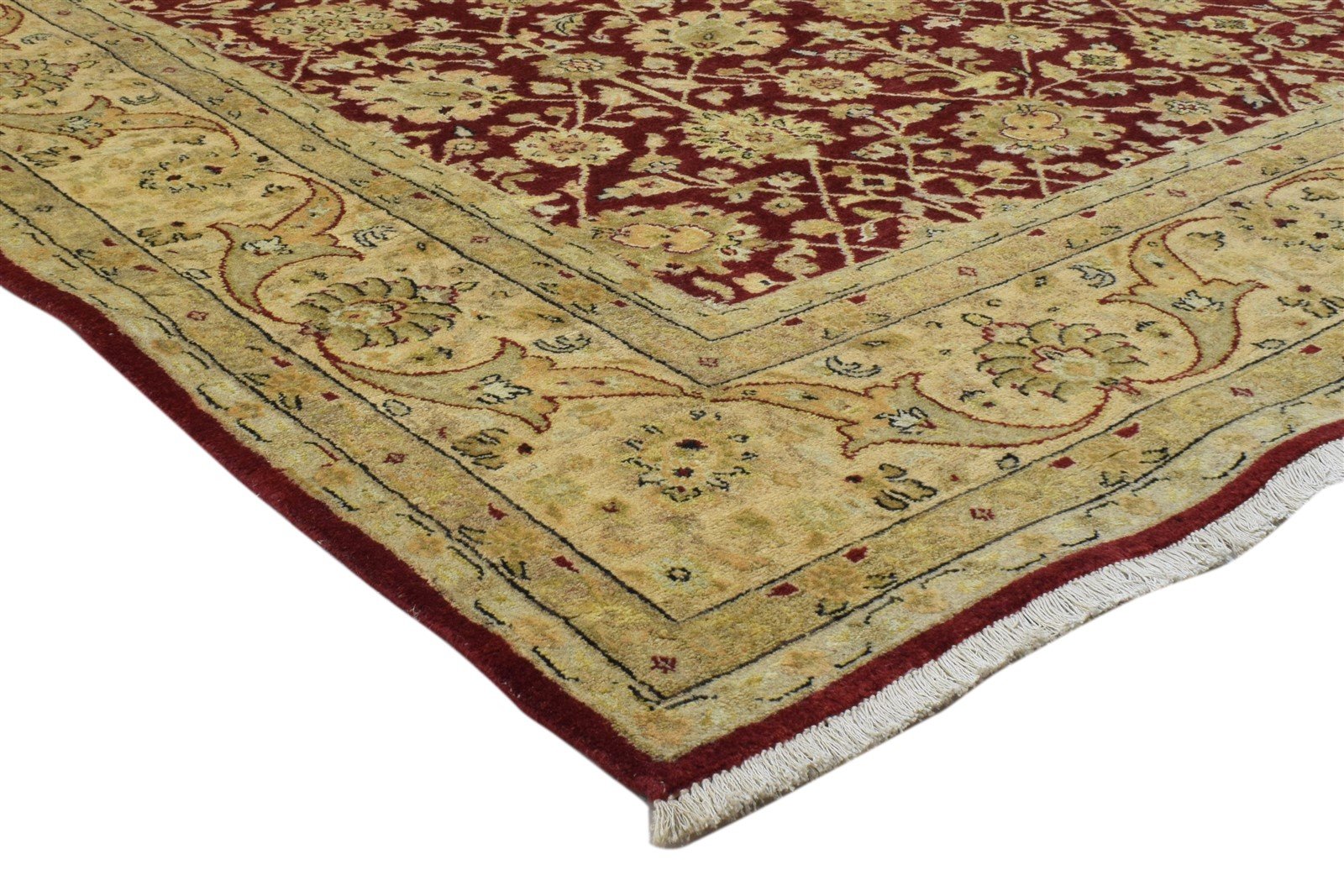 8' X 10' Rug Wool Red Persian Hand Knotted Kashan Oriental Large Carpet 7860695040149