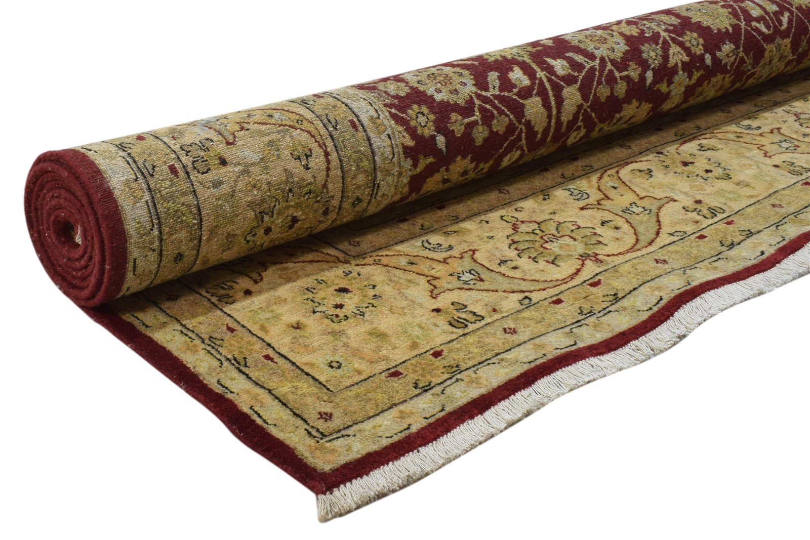 8' X 10' Rug Wool Red Persian Hand Knotted Kashan Oriental Large Carpet 7860695040149