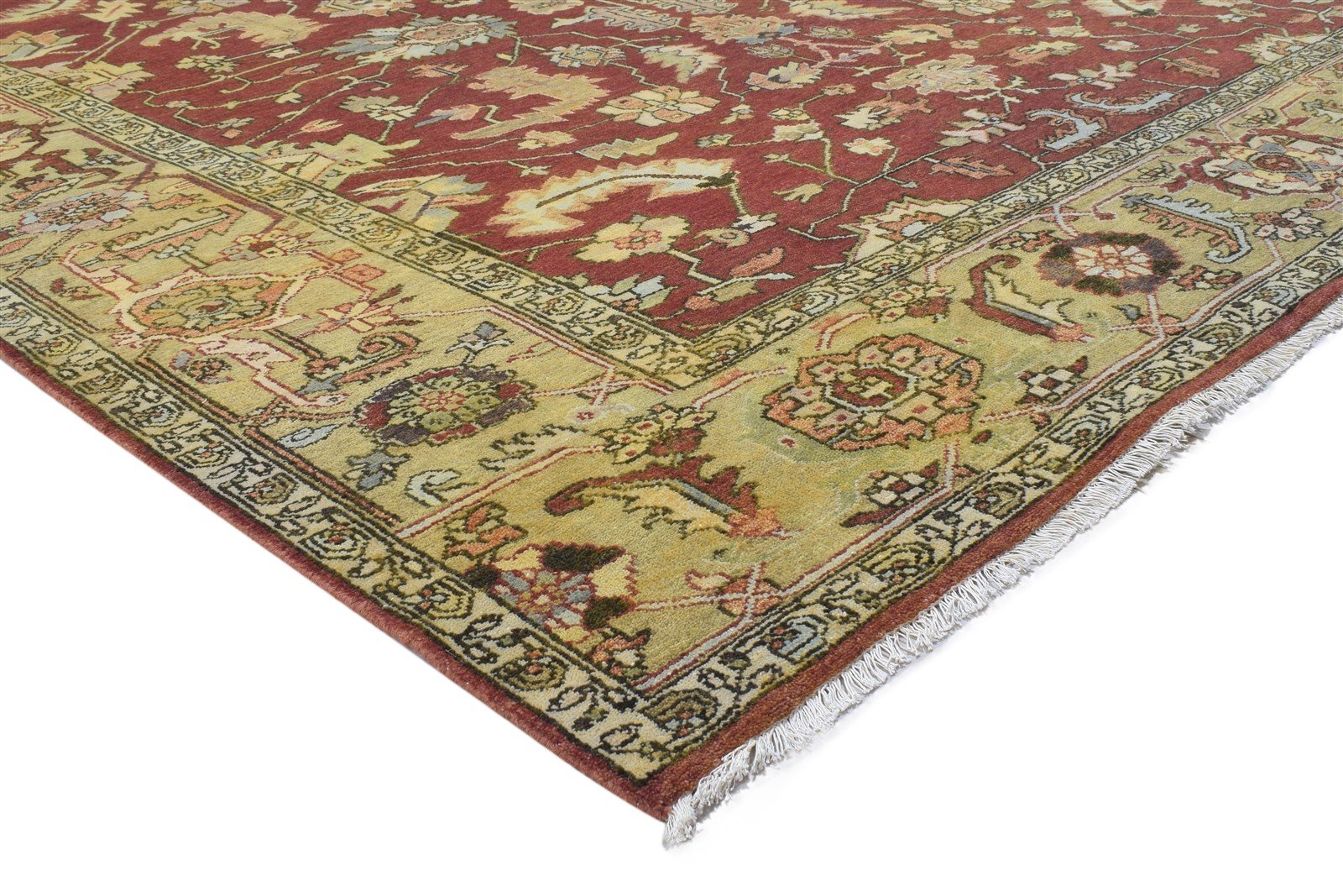 8' X 10' Rug Wool Red Persian Hand Knotted Kashan Oriental Large Carpet 7864192860309