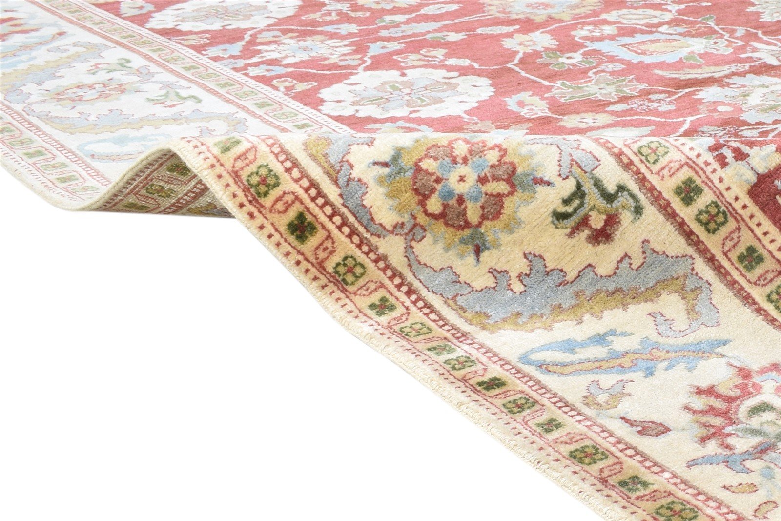 8' X 10' Rug Wool Red Persien Hand Knotted Kashan Oriental Large Carpet 7864584110229