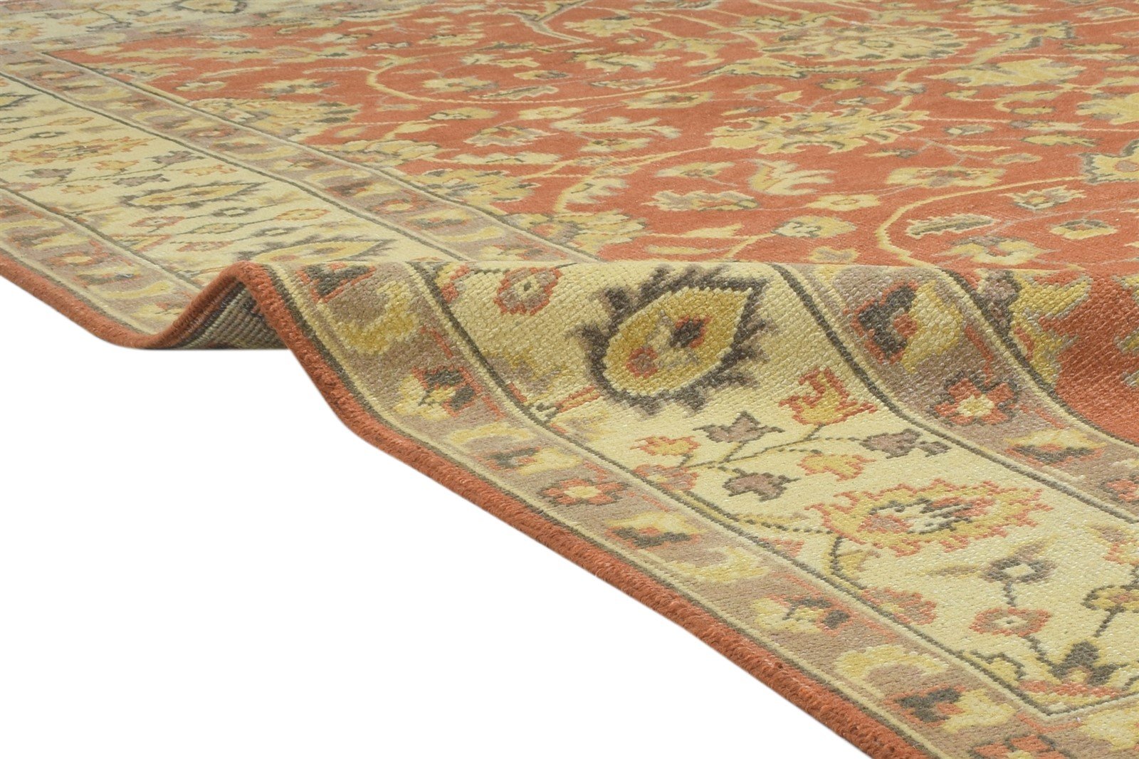 8' X 10' Rug Wool Rust Persian Hand Knotted Kashan Oriental Large Carpet 7864167268501