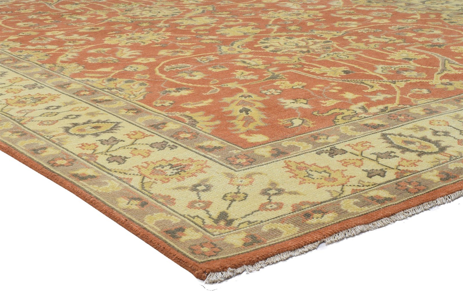 8' X 10' Rug Wool Rust Persian Hand Knotted Kashan Oriental Large Carpet 7864167268501