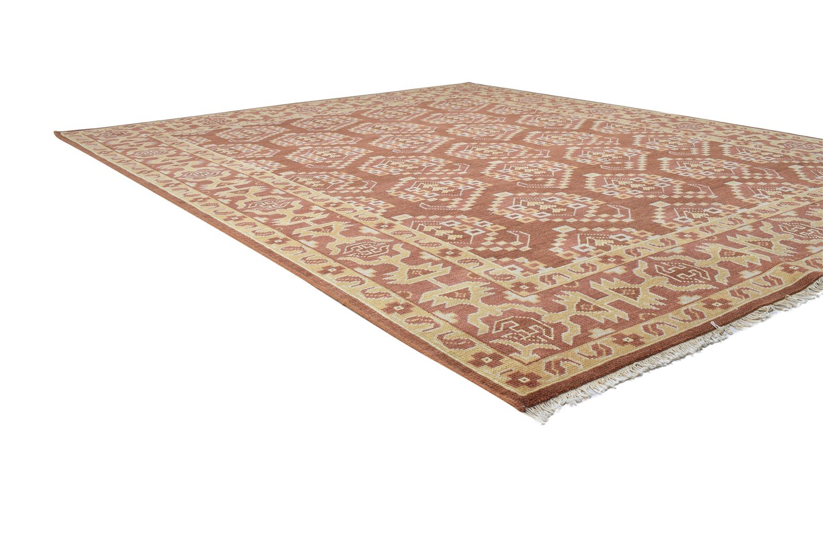8' X 10' Rug Wool Rust Persian Hand Knotted Oriental Paisley Large Carpet 7864170348693