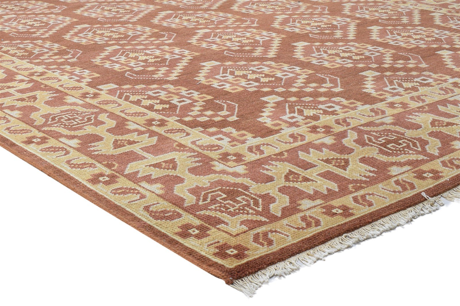 8' X 10' Rug Wool Rust Persian Hand Knotted Oriental Paisley Large Carpet 7864170348693