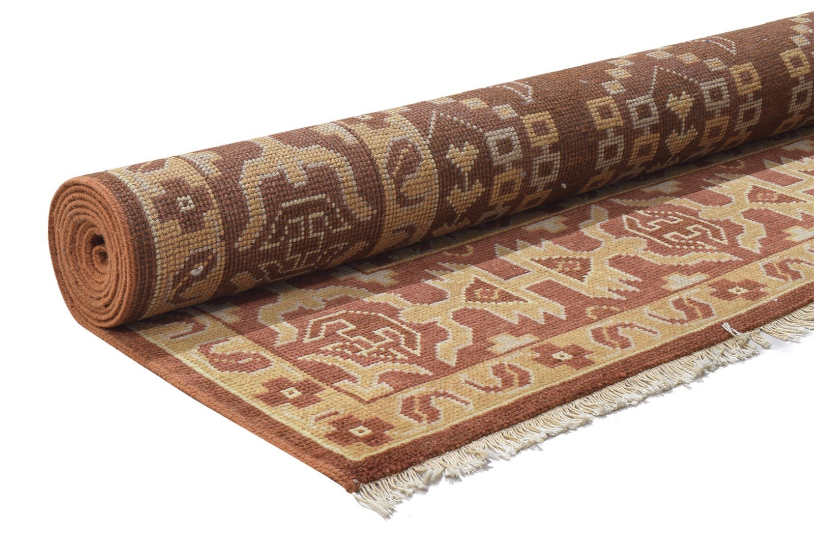 8' X 10' Rug Wool Rust Persian Hand Knotted Oriental Paisley Large Carpet 7864170348693