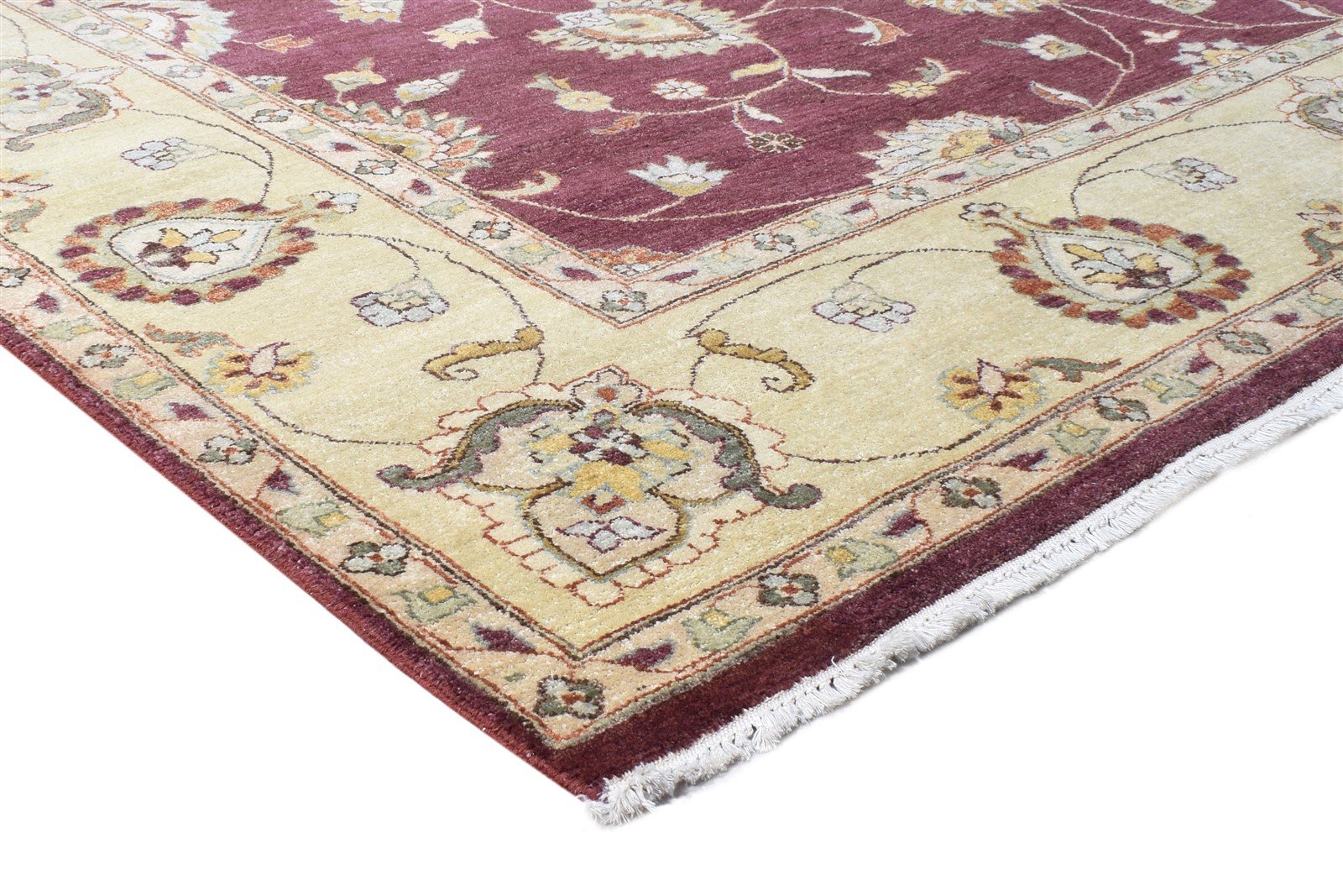 8' X 10' Rug Wool Wine Persian Hand Knotted Kashan Oriental Large Carpet 7864597577877