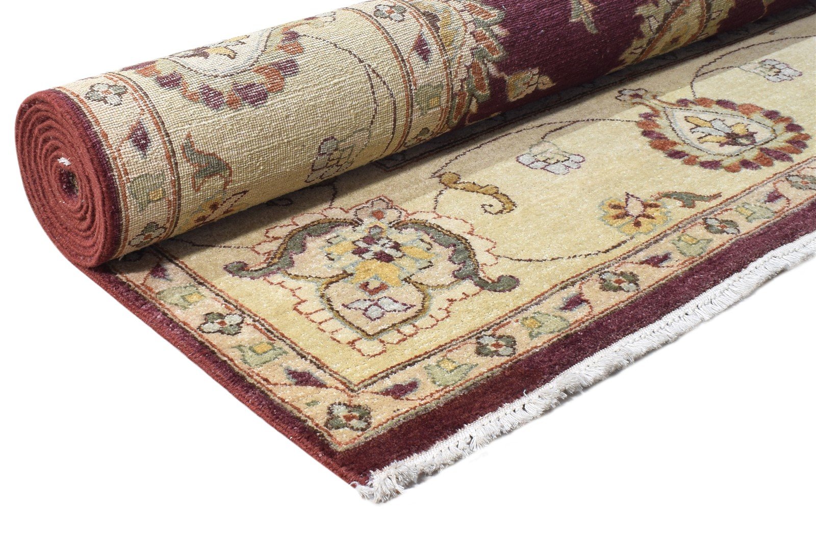 8' X 10' Rug Wool Wine Persian Hand Knotted Kashan Oriental Large Carpet 7864597577877