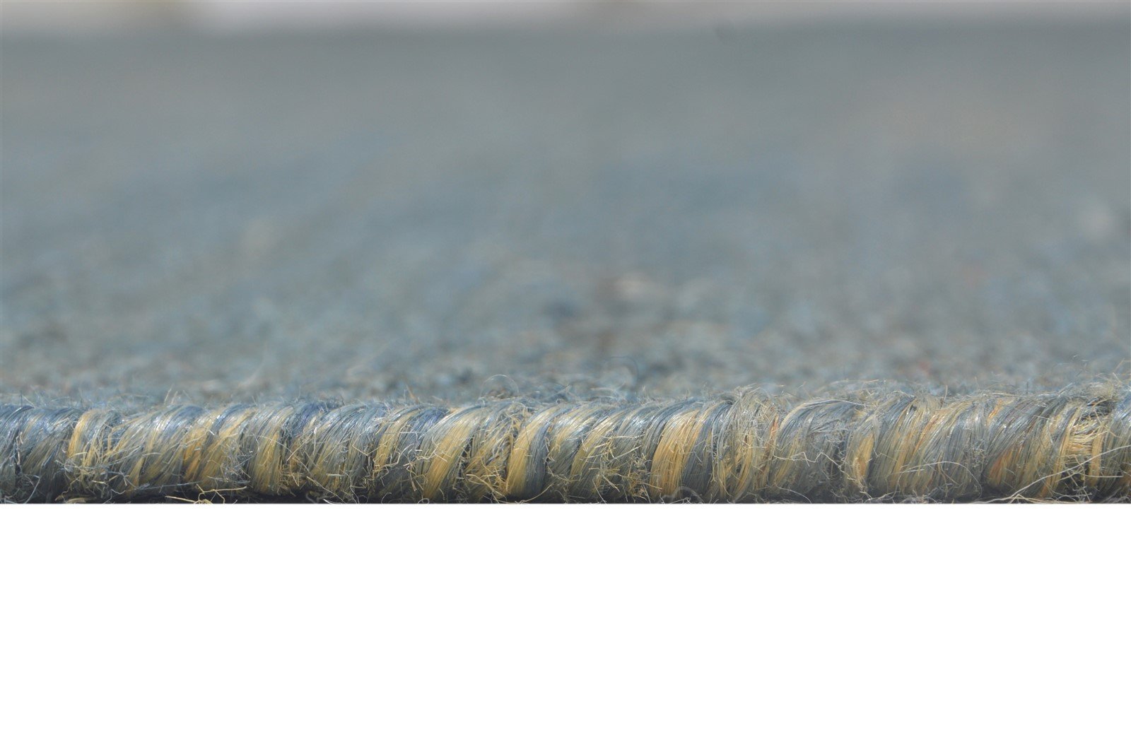 8' X 11' Rug Jute Blue Modern Hand Woven Scandinavian Striped Large Carpet 7864778064021