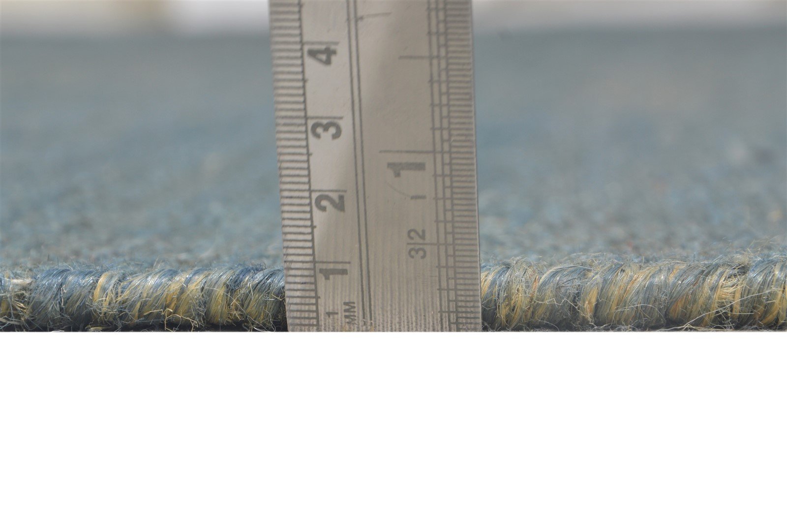 8' X 11' Rug Jute Blue Modern Hand Woven Scandinavian Striped Large Carpet 7864778064021
