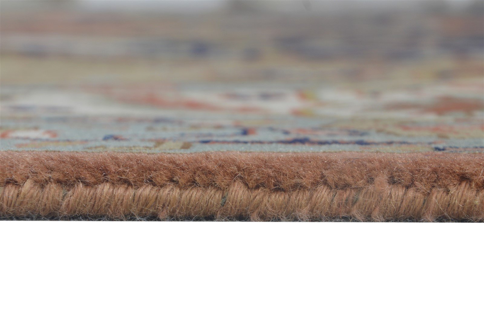 8' X 11' Rug Wool Navy Blue Persian Hand Knotted Kashan Oriental Large Carpet 7864635719829