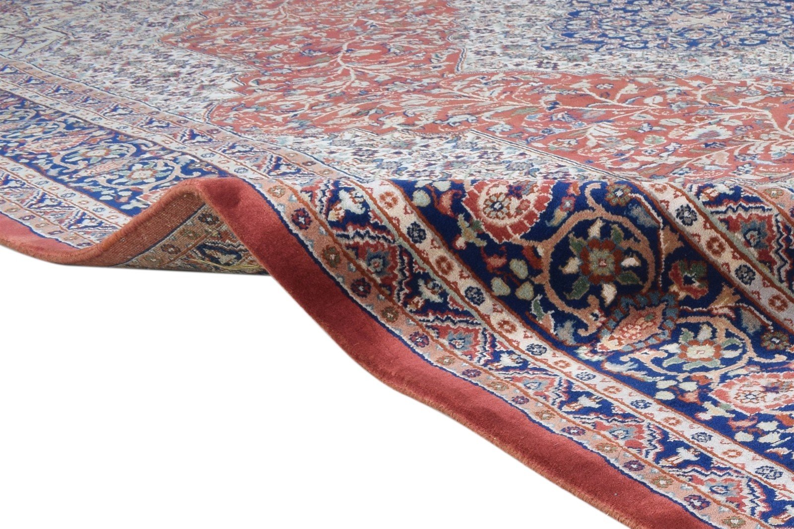 8' X 11' Rug Wool Red Persian Hand Knotted Heriz-Indian Oriental Large Carpet 7864629330069
