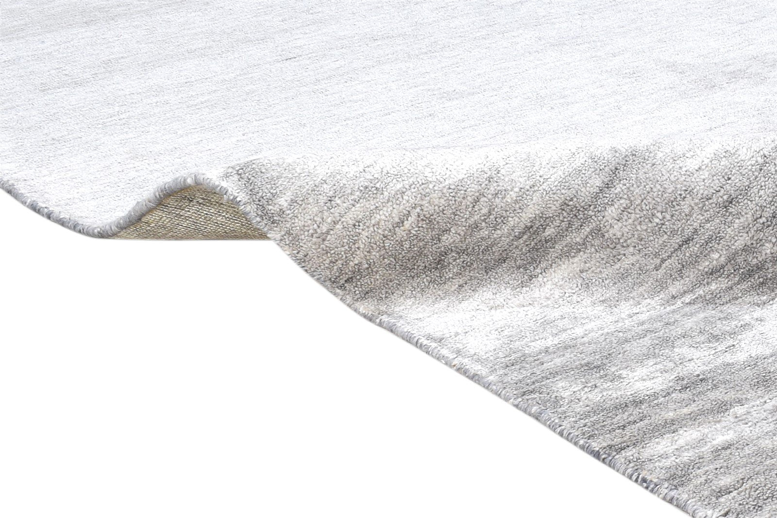 Kara 8' X 8' Rug Silk Grey Modern Handloom Scandinavian Solid 7864917360789
