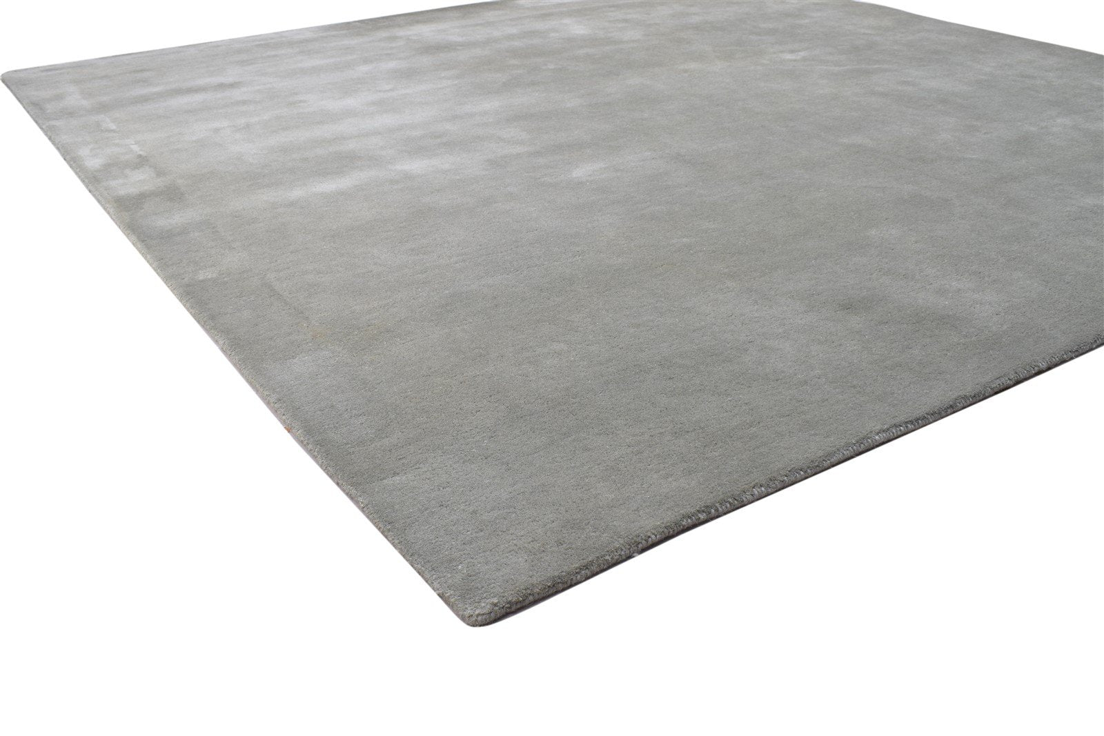 8' X 8' Rug Wool Dark Grey Modern Hand Tufted Scandinavian Solid Large Carpet 7864818073749