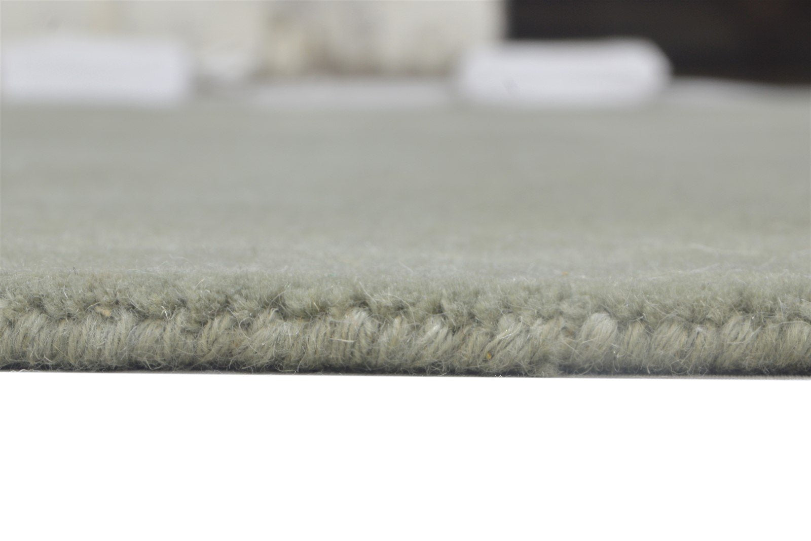 8' X 8' Rug Wool Dark Grey Modern Hand Tufted Scandinavian Solid Large Carpet 7864818073749