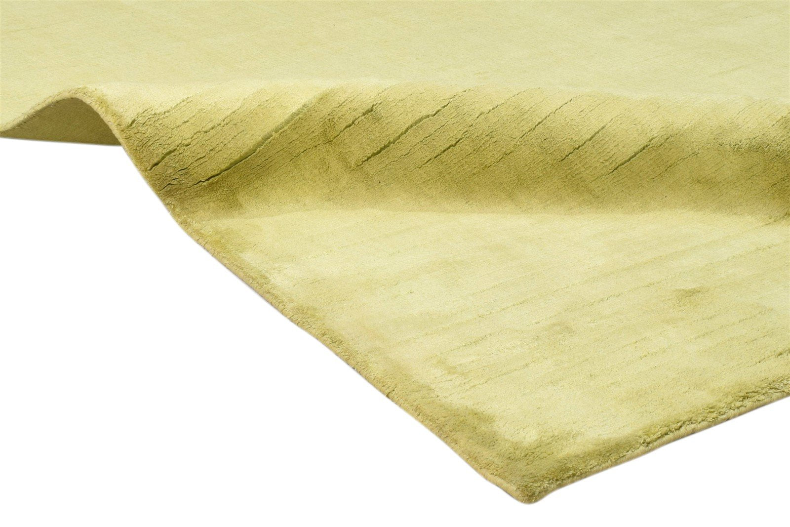 8' X 9' Rug Silk Gold Modern Handloom Scandinavian Solid Large Carpet 7860697235605
