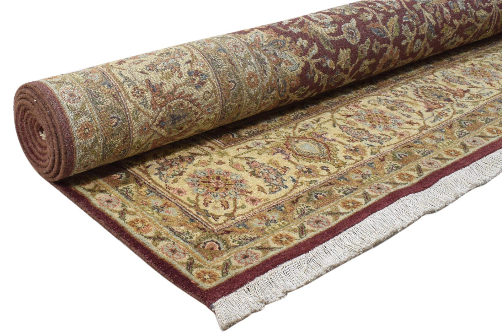 8' X 9' Rug Wool Red Persian Hand Knotted Kashan Oriental Large Carpet 7860694646933