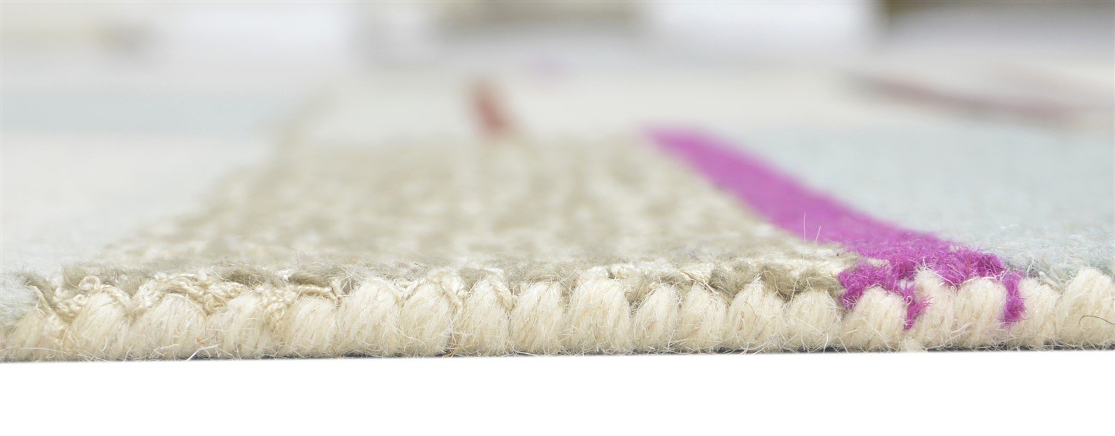 5X8 Rug Wool Multi Color Modern Hand Tufted Scandinavian Striped Room Size Area Rug