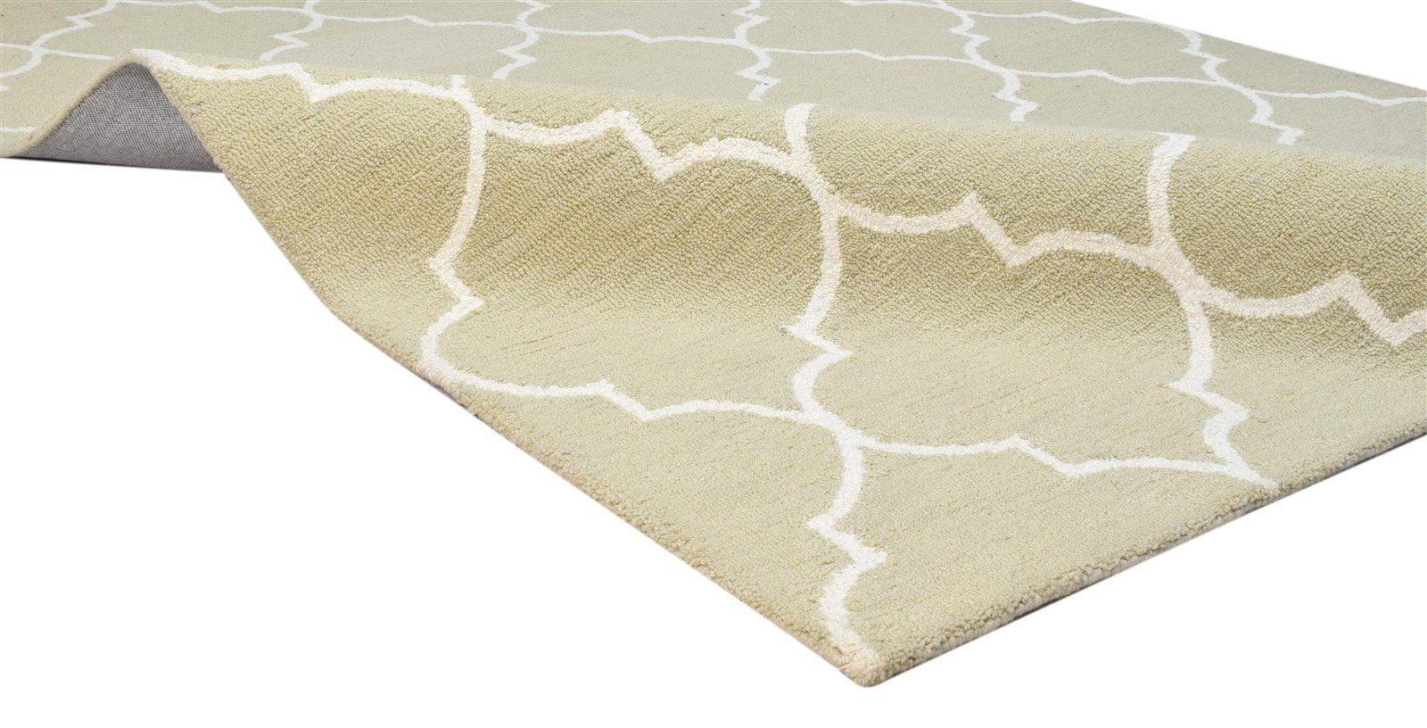 Brown Wool Rug 5' X 8' Modern Hand Tufted Moroccan Trellis Room Size Carpet Area Rug