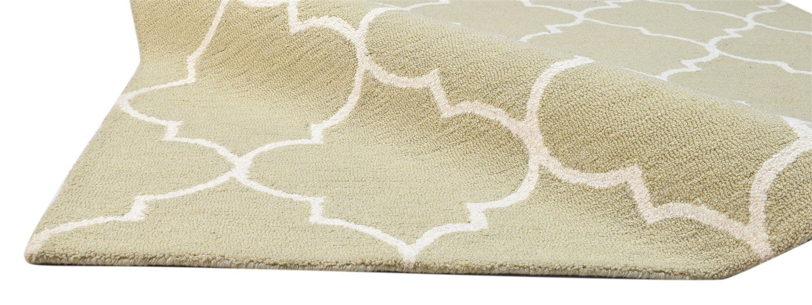 Brown Wool Rug 5' X 8' Modern Hand Tufted Moroccan Trellis Room Size Carpet Area Rug