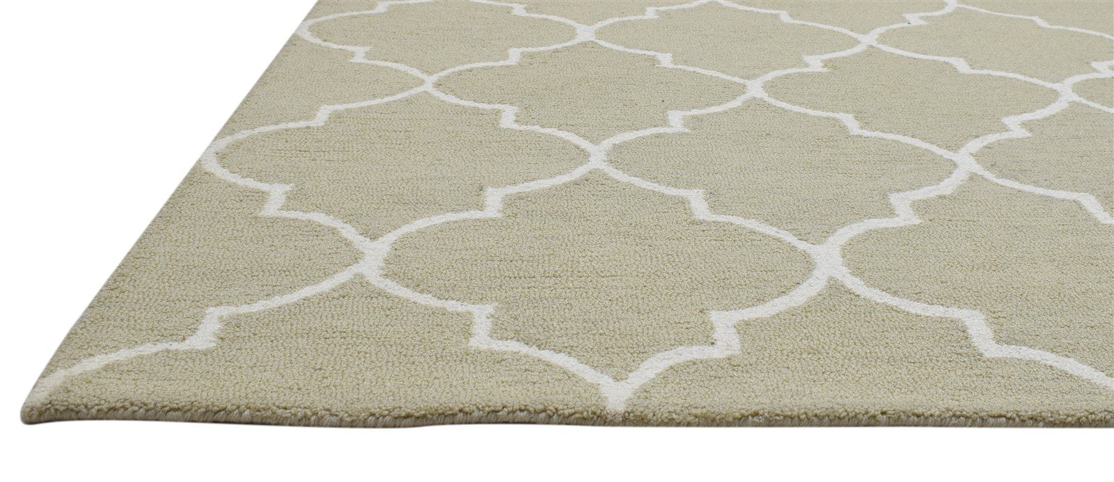 Brown Wool Rug 5' X 8' Modern Hand Tufted Moroccan Trellis Room Size Carpet Area Rug