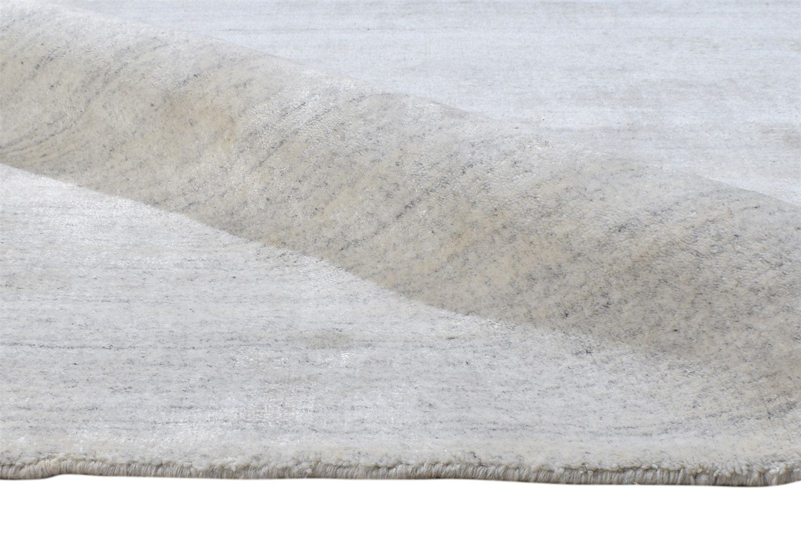 8X10 Rug Rayon From Bamboo Grey Modern Hand Woven Scandinavian Solid Large 7864781373589