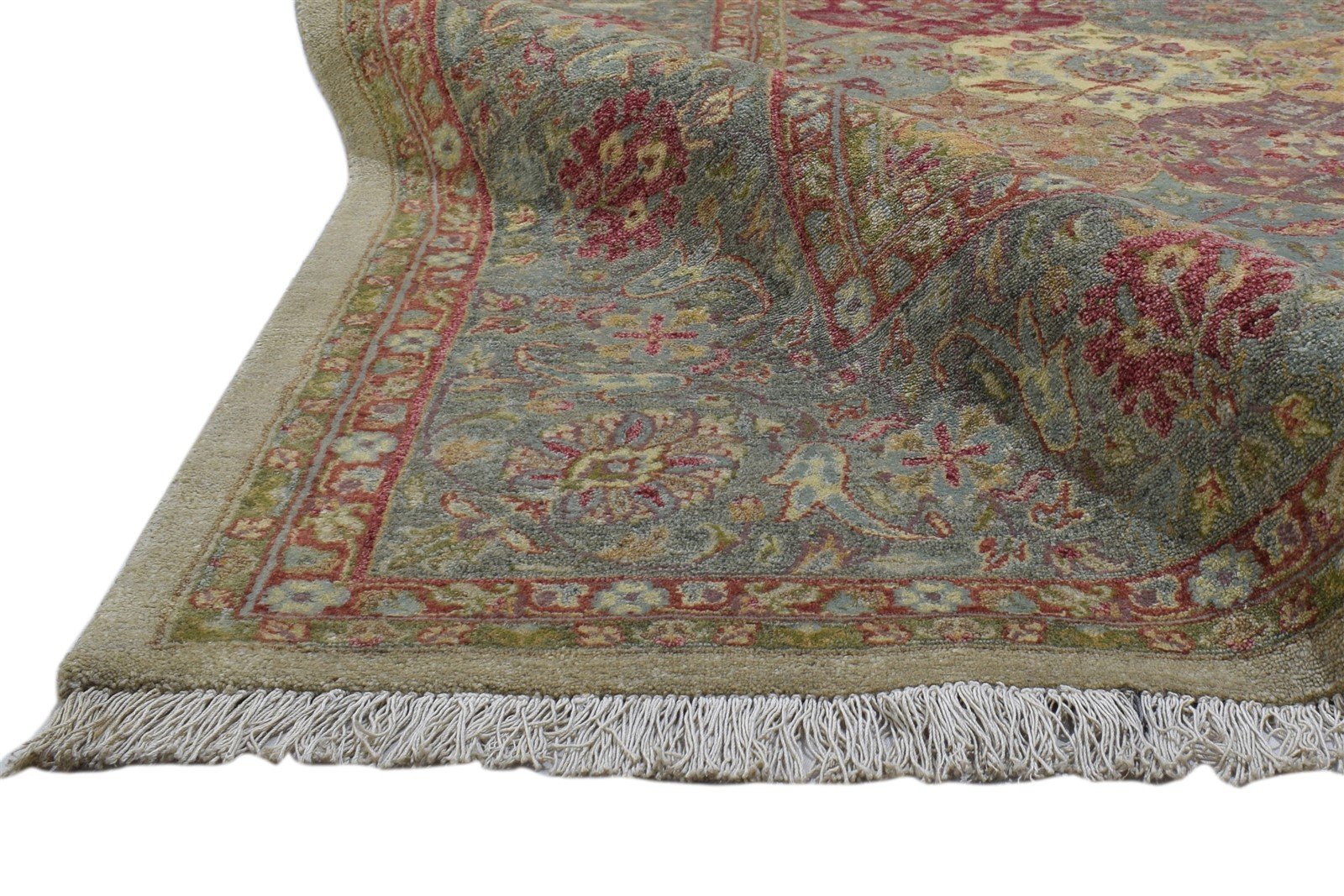 Aurora 8X10 Rug Wool Multi Color Persian Hand Knotted Bakhtiari Oriental 7860694352021