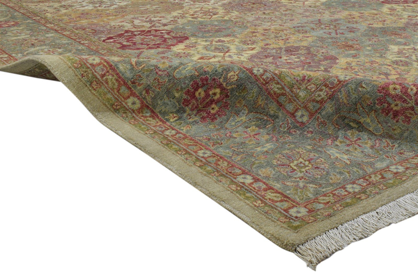 Aurora 8X10 Rug Wool Multi Color Persian Hand Knotted Bakhtiari Oriental 7860694352021