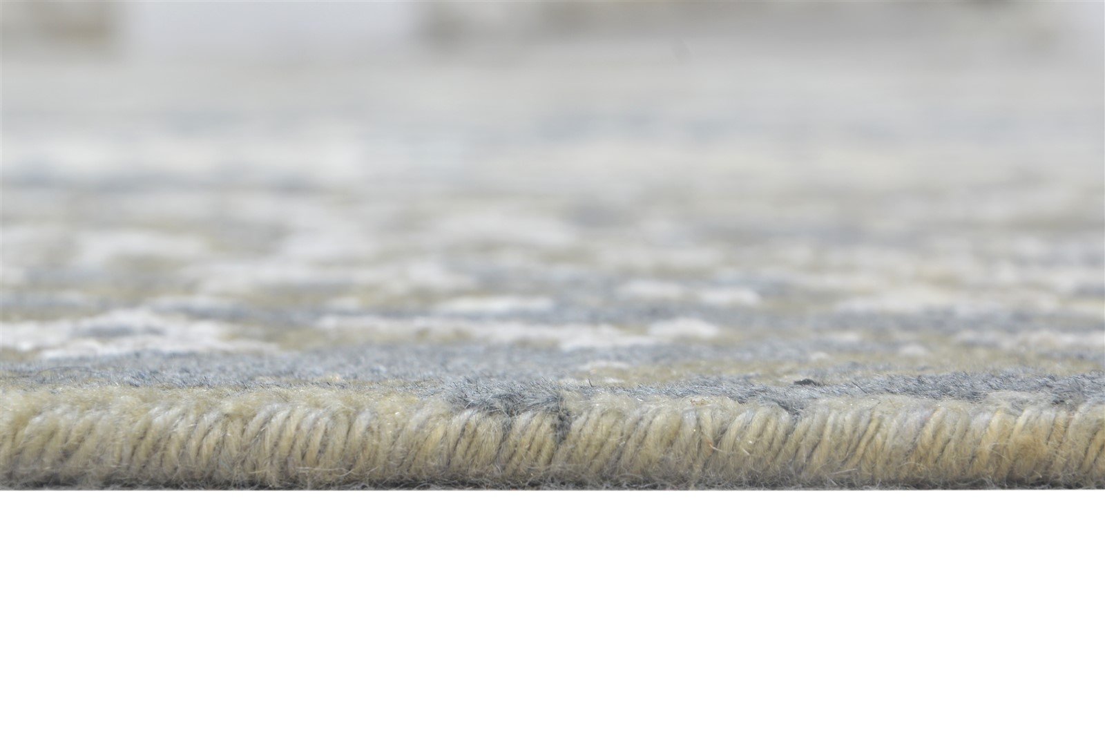 8X10 Rug Wool / Silk Grey Modern Hand Knotted American Abstract Large Carpet 7865106137237