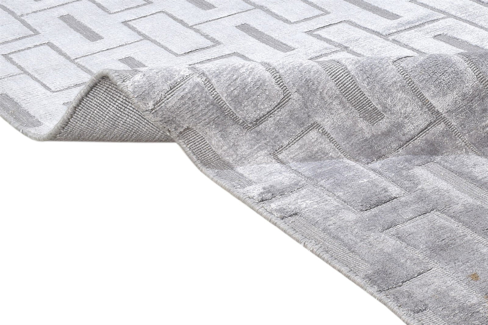 8X11 Rug Wool Dark Grey Modern Hand Woven Scandinavian Geometric Large Carpet 7864804769941