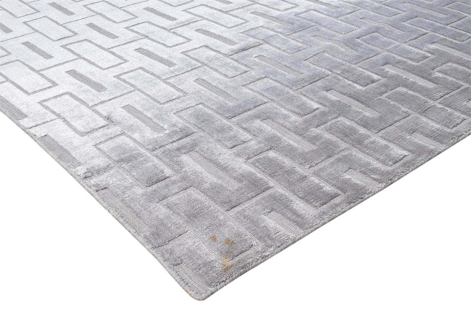 8X11 Rug Wool Dark Grey Modern Hand Woven Scandinavian Geometric Large Carpet 7864804769941