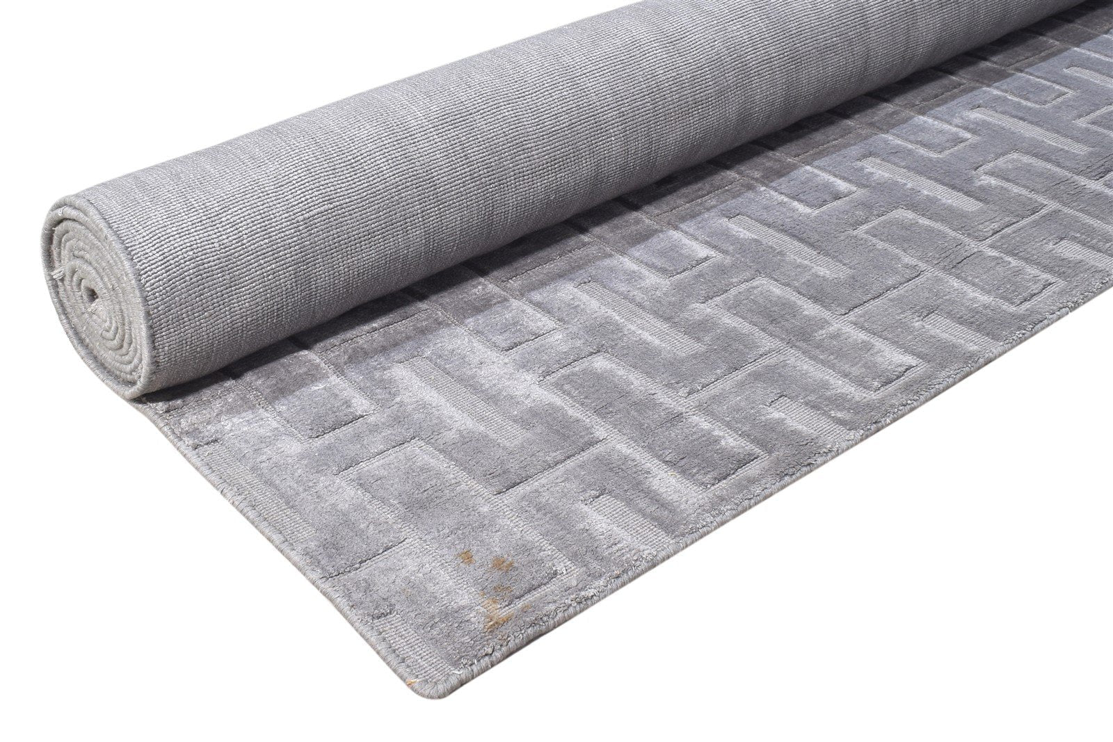 8X11 Rug Wool Dark Grey Modern Hand Woven Scandinavian Geometric Large Carpet 7864804769941