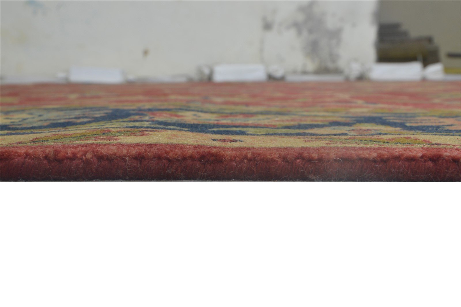 9' X 11' Rug Wool Red Persian Hand Knotted Kashan Oriental Large Carpet 7864173330581