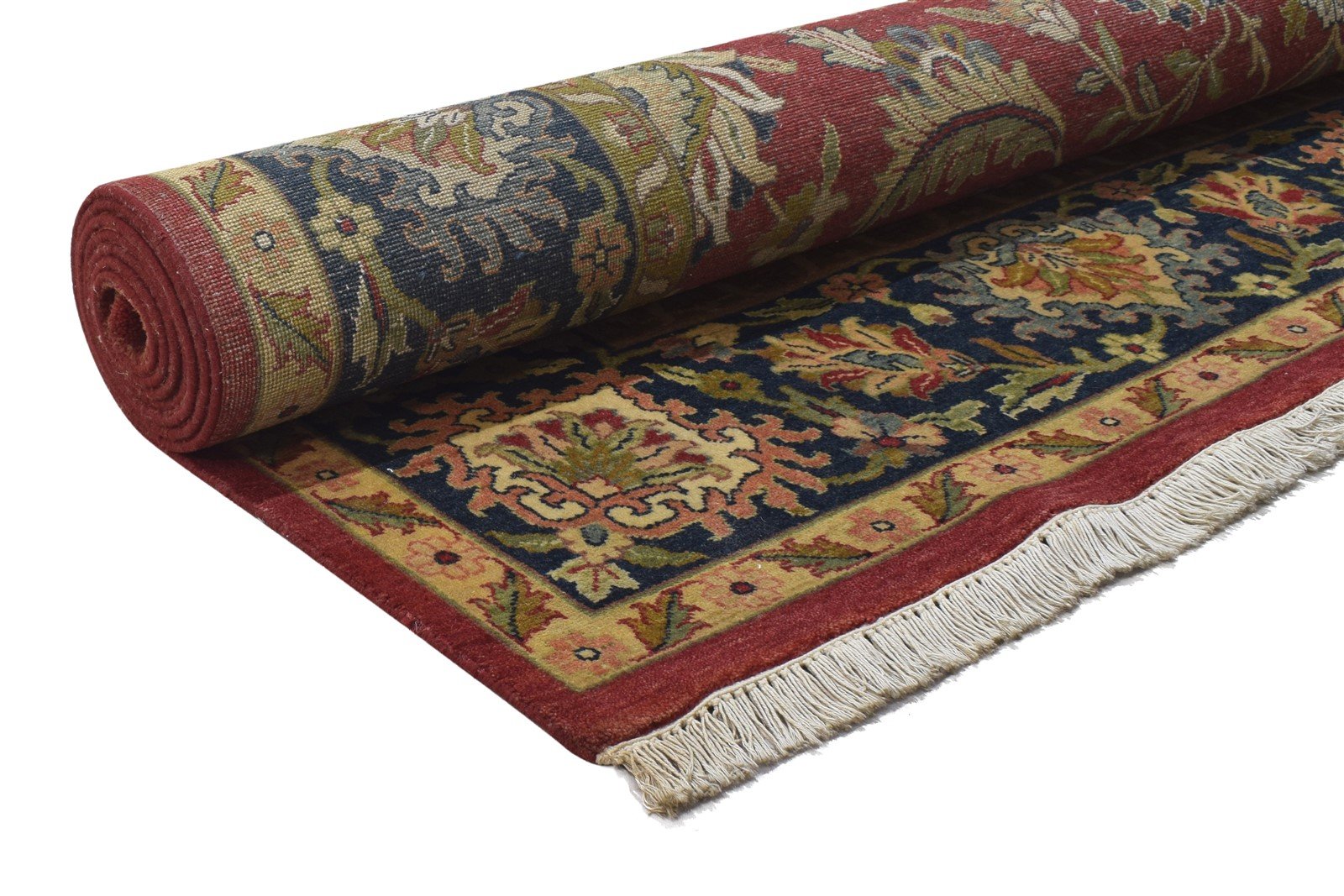 9' X 11' Rug Wool Red Persian Hand Knotted Kashan Oriental Large Carpet 7864173330581