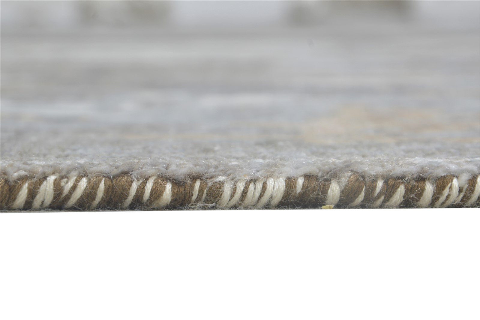 9' X 12' Rug Silk Grey Modern Hand Knotted Indian Abstract Large Carpet 7864321147029