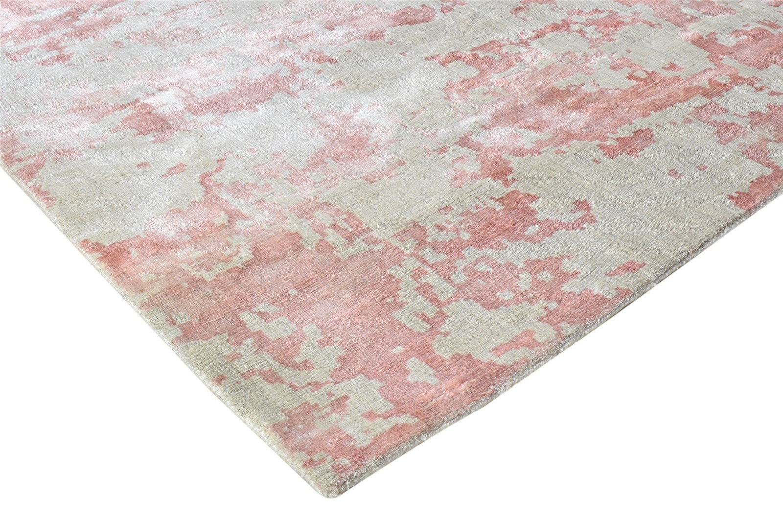 9' X 12' Rug Silk Ivory Modern Handloom French Abstract Extra Large Carpet 7864501960853