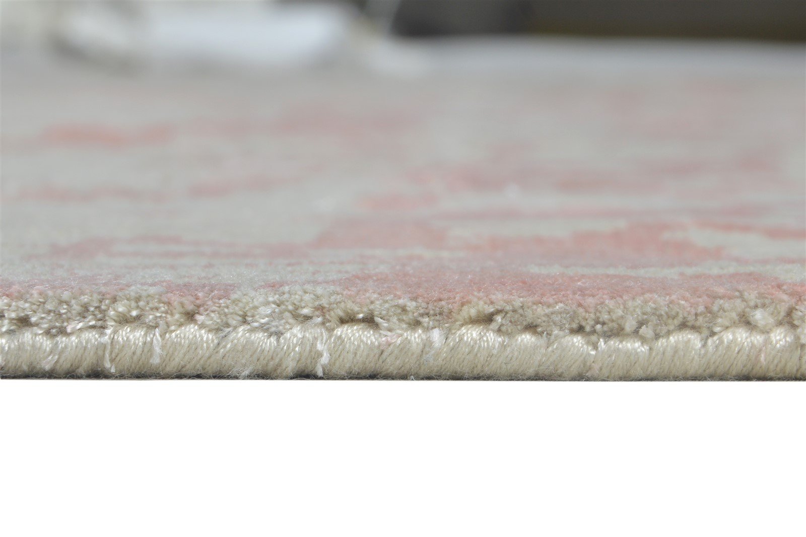 9' X 12' Rug Silk Ivory Modern Handloom French Abstract Extra Large Carpet 7864501960853