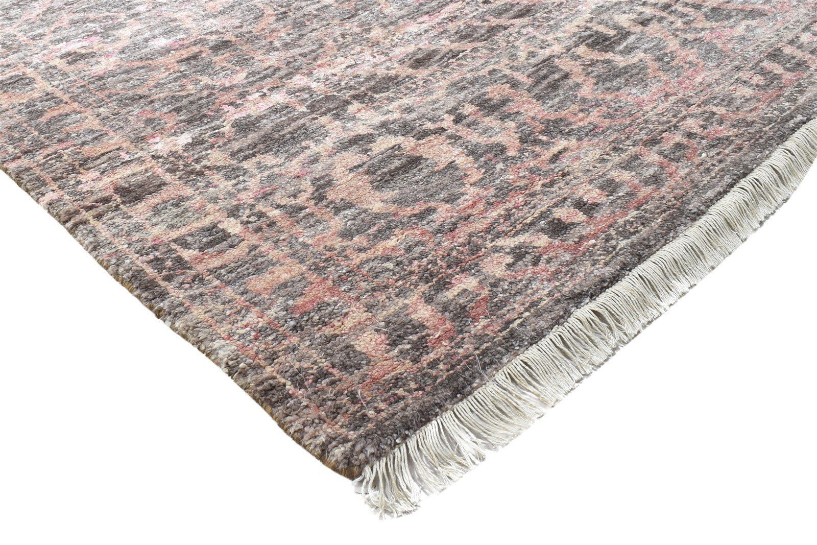 9' X 12' Rug Silk Pink Modern Hand Knotted Bohemian Oriental Large Carpet 7864101535893