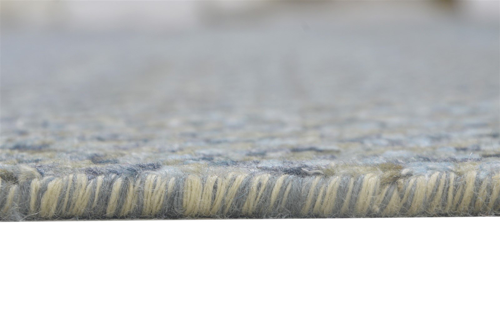 9' X 12' Rug Wool Blue Modern Hand Knotted Bohemian Abstract Large Carpet 7864314069141