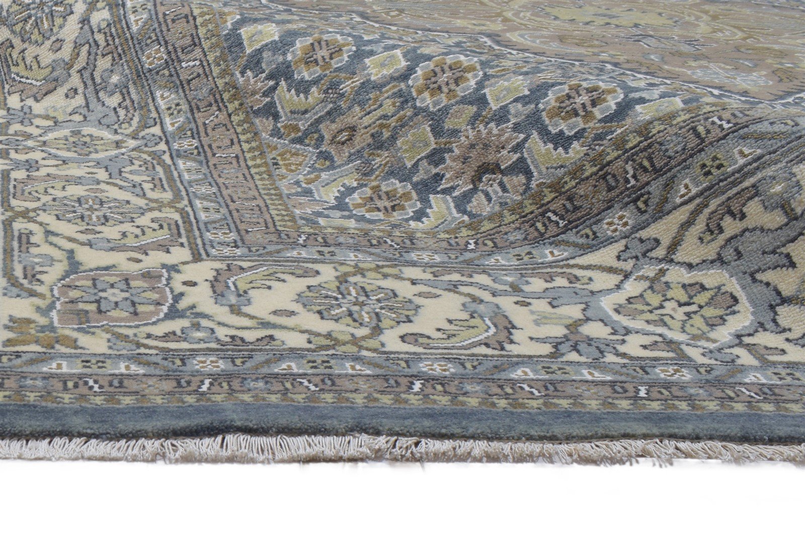 9' X 12' Rug Wool Dark Grey Persian Hand Knotted Bijar Oriental Large Carpet 7864194138261