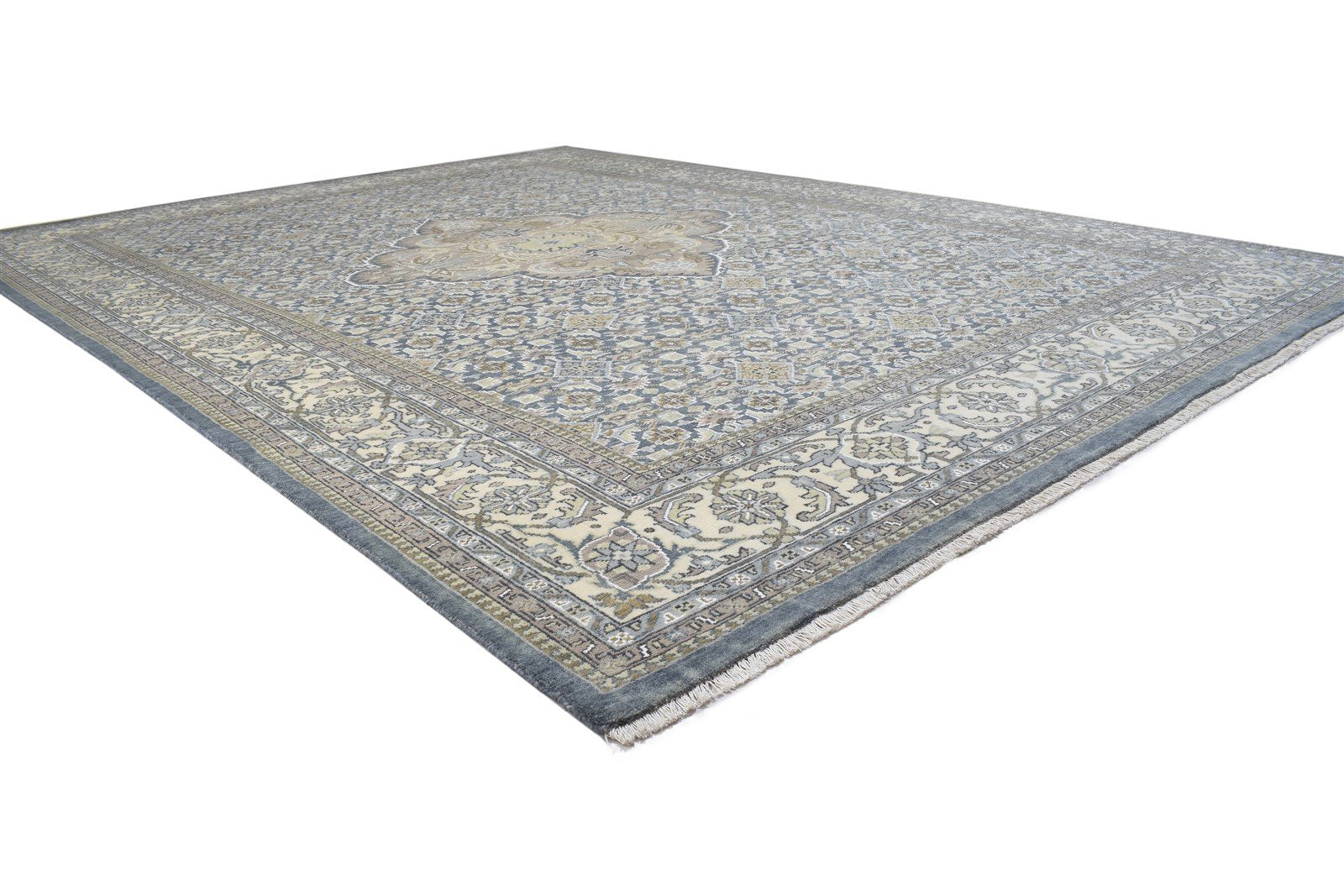 9' X 12' Rug Wool Dark Grey Persian Hand Knotted Bijar Oriental Large Carpet 7864194138261