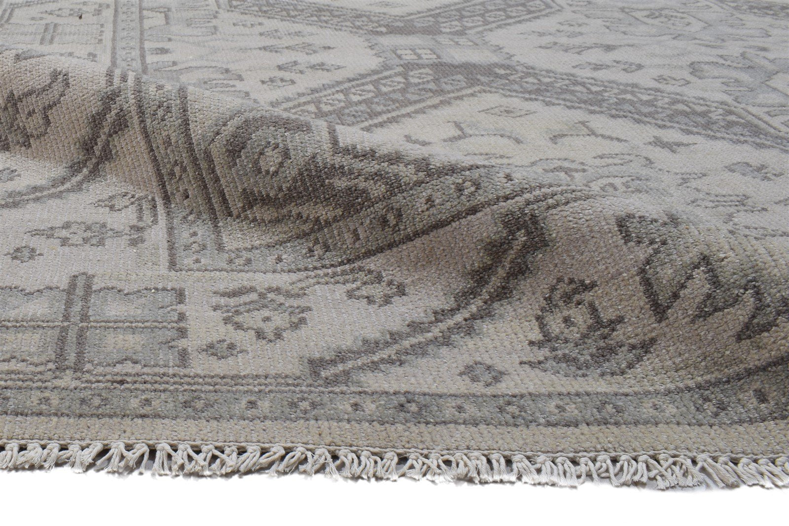 9' X 12' Rug Wool Grey Persian Hand Knotted Kazak Oriental Large Carpet 7864103403669