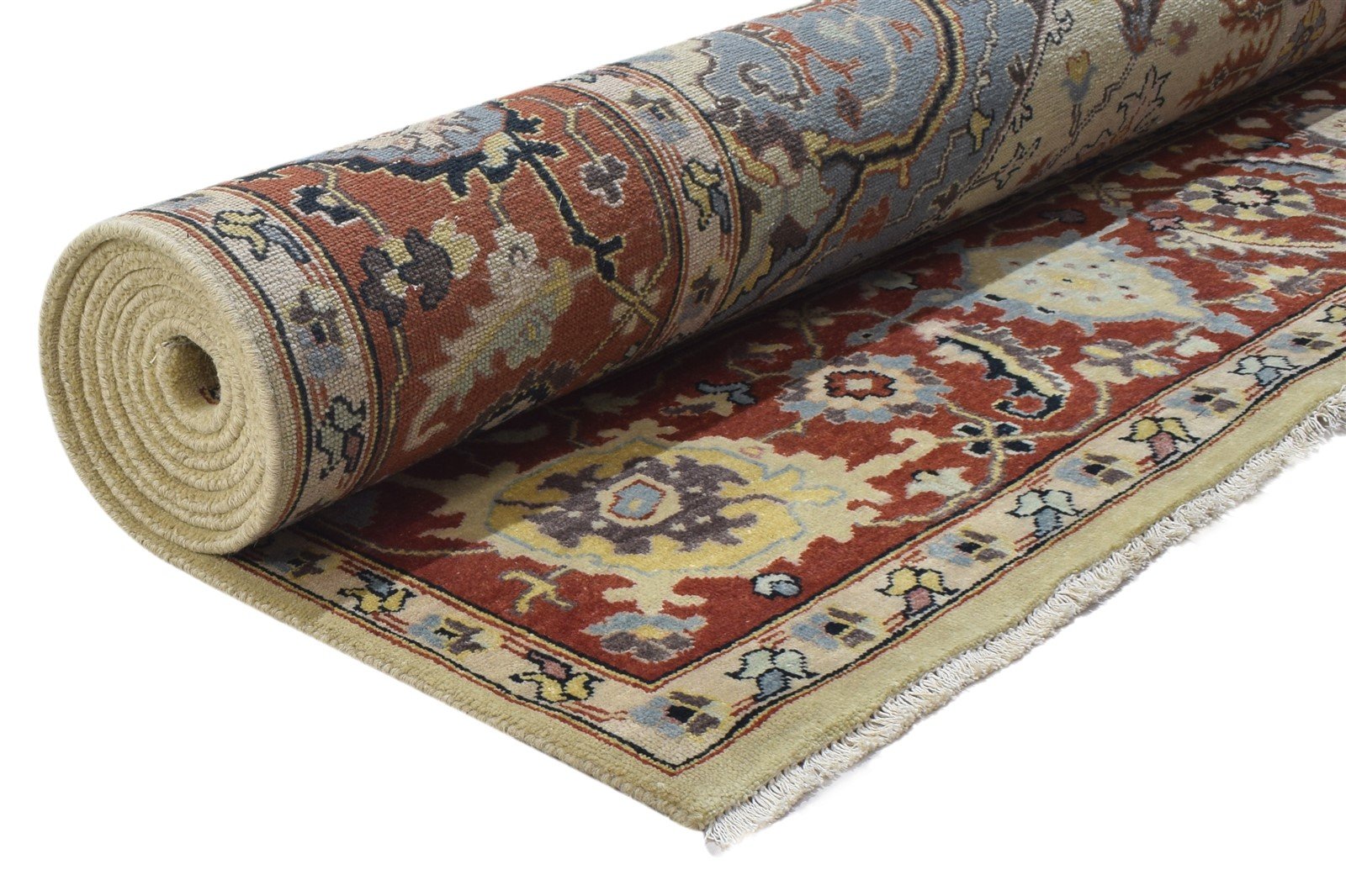 9' X 12' Rug Wool Sage Persian Hand Knotted Serapi Oriental Large Carpet 7864202592405