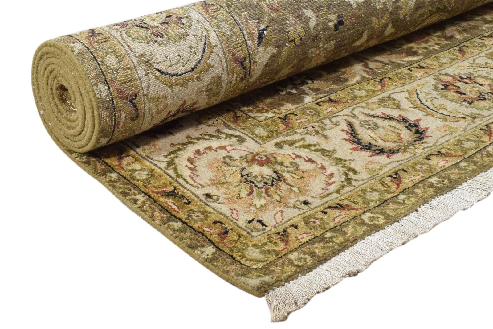 6' X 9' Rug Wool Brown Persian Hand Knotted Kashan Oriental Room Size Carpet Area Rug