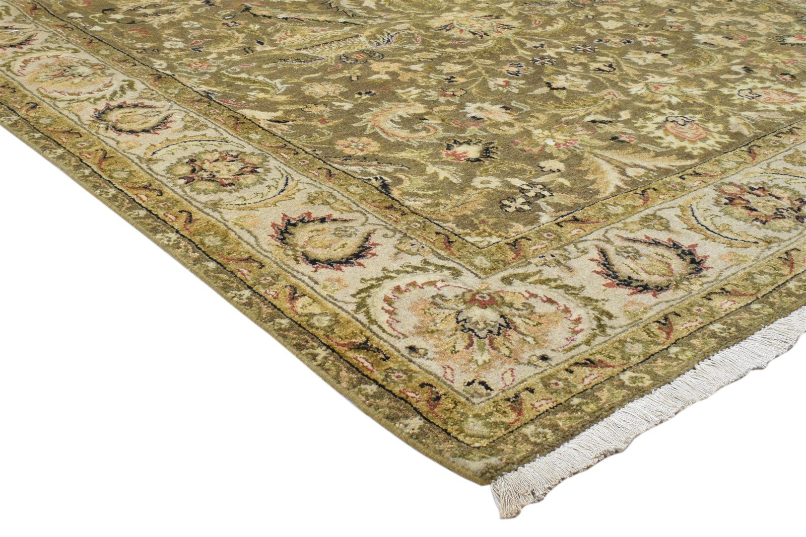 6' X 9' Rug Wool Brown Persian Hand Knotted Kashan Oriental Room Size Carpet Area Rug