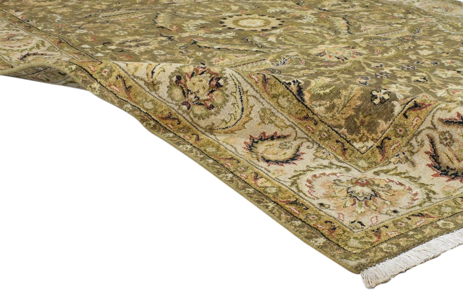 6' X 9' Rug Wool Brown Persian Hand Knotted Kashan Oriental Room Size Carpet Area Rug