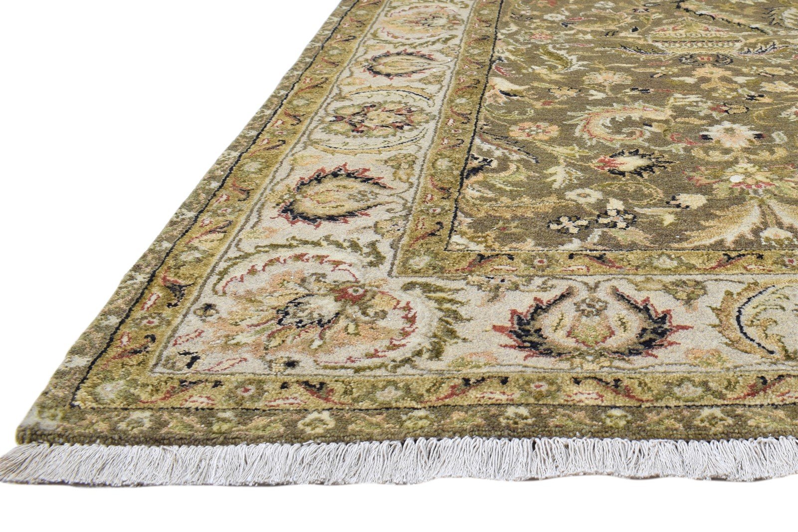 6' X 9' Rug Wool Brown Persian Hand Knotted Kashan Oriental Room Size Carpet Area Rug