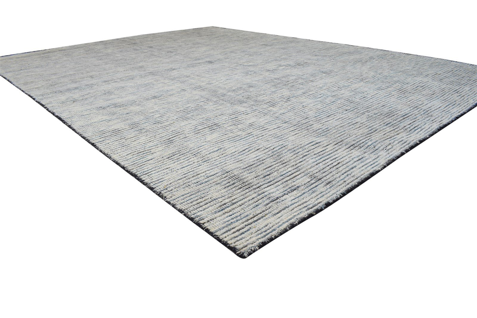 9X12 Rug Wool Dark Grey Modern Hand Knotted Scandinavian Solid Extra Large 7864403132565