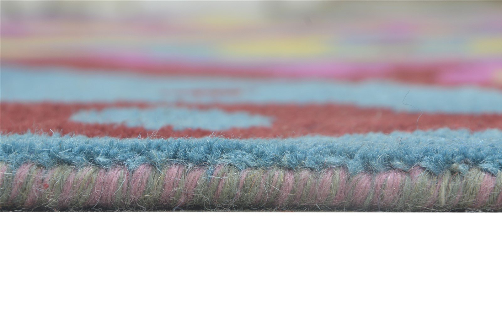 Lisha 9X12 Rug Wool Purple Modern Hand Knotted Bohemian Abstract 7864315510933