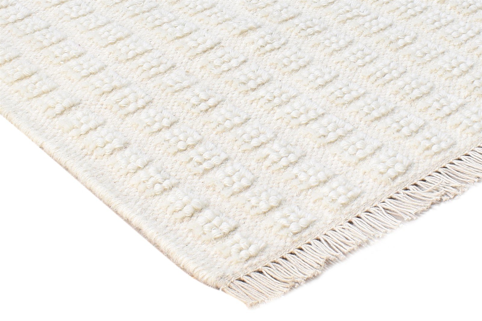Aarika 2X3 Rug Wool Off-White Modern Jacquard Loom Scandinavian Abstract 7865104269461